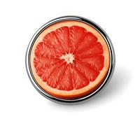 Ripe Grapefruit Slice Round Badge Cute Brooch Hats Jackets Decor Personalized Lapel Pin Clothing Jewelry Accessories for Wedding Party Gift