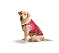 Ripe Watermelon Sliceprint Large Vest For Pets Apparel T-Shirt Breathable Lightweight Sleeveless Tank Top