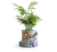 Ripleys Nest Custom Graffiti Planter, Personalised Name Street Art Cast Stone Plant Pot, Handcrafted Urban Decor, Handmade UK