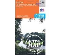 Ripon & Boroughbridge Map | Weatherproof | Easingwold | Ordnance Survey | OS Explorer Active Map 299 | England | Walks | Hiking | Maps | Adventure