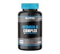 RIPPD Vitamin B Complex 365 Tablets - High Strength Vegan Supplement | B1, B2, B3, B5, B6, B12, Biotin & Folic Acid for Energy, Metabolism & Nervous System | Made in The UK