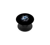 Ripped Greece Flag Vibrant Green Patriot Design PopSockets Adhesive PopGrip