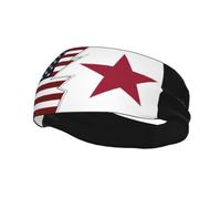 Ripped Style American and California Lone Star Flag Headbands Men Women Non Slip Wicking Sports Sweatband for Gym Basketball Yoga Hairbands