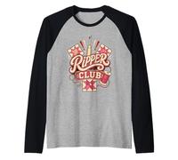 Ripper Club Quilting Retro Seam Raglan Baseball Tee