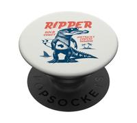 Ripper Crocodile Surfer Australia GoldCoast Down Under PopSockets Adhesive PopGrip