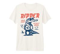 Ripper Crocodile Surfer Australia GoldCoast Down Under Premium T-Shirt