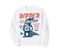 Ripper Crocodile Surfer Australia GoldCoast Down Under Sweatshirt