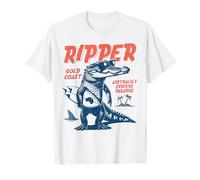 Ripper Crocodile Surfer Australia GoldCoast Down Under T-Shirt