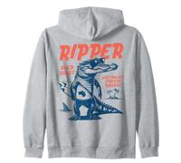 Ripper Crocodile Surfer Australia GoldCoast Down Under Zip Hoodie