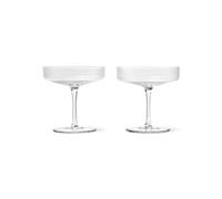 Ripple Champagne Bowl Set of 2 Clear