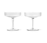 Ripple Champagne Glass - Set of 2 Transparent one size