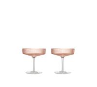 Ripple Champagne Saucer Set of 2 Blush