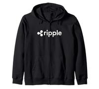 Ripple Coin XRP Cryptocurrency Fan Logo HODLer To The Moon Zip Hoodie