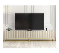 Ripple Duo 200cm TV Unit - Cashmere Modern Fluted Design