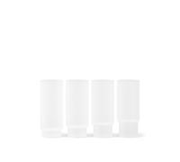 Ripple Glass Long Scotch of 4 Frosted