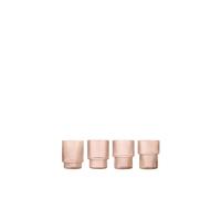 Ripple Glass Set of 4 Blush