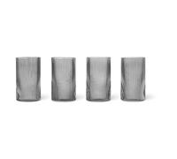 Ferm Living Ripple Verrines Set of 4 Smoked