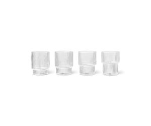 Ripple Glass Small 6ml Set of 4 Clear