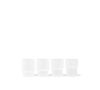 Ripple Glass Small 6ml Set of 4 Frosted