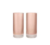 Ripple Highball Glass Set of 2 Blush