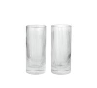 Ripple Highball Glasses Set of 2 Clear