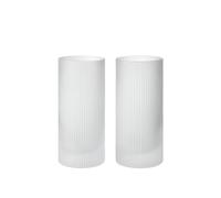 Ripple Highball Glasses Set of 2 Frosted