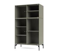 Ripple III Display cabinet Fennel - black legs Montana QUICK SHIP - 5715288334758