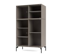 Ripple III Display cabinet Truffle - black legs Montana QUICK SHIP - 5715288334451