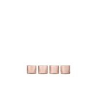 Ripple Low Glass Set of 4 Blush