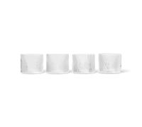 Ripple Low Glass Set of 4 Clear