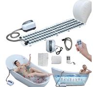 Ripple Mat, Bath Jet Massage Cushion,Portable Bubble Massage Mat For Tub,Air Jet Spa Massager For Relaxation,Soothes Muscles & Enhances Sleep For Bathtub,With Pillow,1pcs