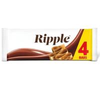 Ripple Milk Chocolate Bars Multipack 4 x 30g 297g (Pack of 12) "Chocolate is happiness you can eat" Twisty Treat Gift Hamper For Birthday,Christmas,Easter,New Year