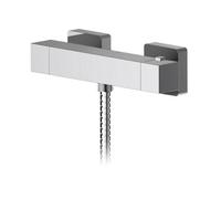 Balterley Wall Mount Thermostatic Bar Valve with Bottom Outlet 55 x 275mm in Silver Balterley Silver