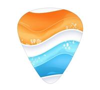 ripple pattern 12 Pack Guitar Picks Plectrums,4 pieces in each of 3 sizes, Suitable for a wide range of stringed instruments