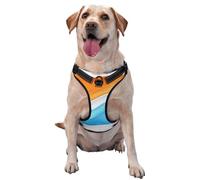 Ripple Pattern Dog Harness for Small, Medium, and Large Dogs – Reflective Straps, Adjustable Fit with Quick-Release Buckles