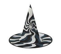 Ripple shaped white landscape Halloween Witches Hats Witch Headbands Wizard Hat Costume Accessories Cosplay for Party Masquerade Foldable 2 PCS