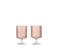 Ripple Wine Glass Set of 2 Blush