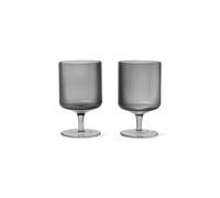 Ripple Wine Glass Set of 2 Smoked