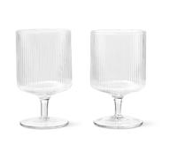 Ripple Wine Glasses - Set of 2 Transparent one size