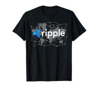Ripple XRP LOGO Cryptocurrency Blockchain World Map T-Shirt