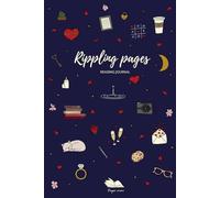 Rippled Hearts - Reading Journal Romance Edition | Romantic reading Doodle Collection - Dark Blue color: Reading tracker notebook - 100 review pages ... goals + this or that + book of the year