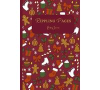Rippling Pages - Reading Journal: Reading tracker notebook - 100 review pages + reading bingo + goals + this or that + book of the year... - Christmas Collection - Purple Red Doodle
