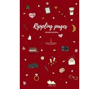 Rippling pages - Reading journal: Reading tracker notebook - Classique Interior - 100 review pages + reading bingo + goals + this or that + book of the year... - Doodle Collection - Red Color
