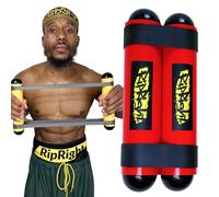 RipRight Premium RipStick Pillz, Workout Equipment for Joint Rehab, Shoulder Strength, Resistance Training, and Muscle Building - 6 Adjustable Resistance Bands (Red/Black)