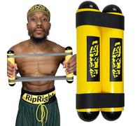 RipRight Premium RipStick Pillz, Workout Equipment for Joint Rehab, Shoulder Strength, Resistance Training, and Muscle Building - 6 Adjustable Resistance Bands (Yellow/Black)
