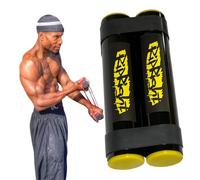 RipRight RipStick, Workout Equipment for Joint Rehab, Shoulder and Resistance Training, Muscle Building and Core Workout Equipment with 6 Adjustable Resistance Bands (Black/Yellow)