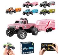 Riprush Mini Monster 1/64 - Off-Road LED Alloy Racer, 3-Speed Modes, 2.4GHz Racing System, for Ages 14+ Hobbyists and Collectors (Gray)