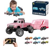 Riprush Mini Monster 1:64 Off-Road LED Alloy Racer,360° Flip Rip Rush Alloy Racer with LED Lights,3-Speed Modes,Built for Stunts,Made to Flex,Unleash Adventure (Pink)