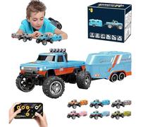 Riprush Mini Monster 1:64 Off-Road LED Alloy Racer,360° Flip Rip Rush Alloy Racer with LED Lights,3-Speed Modes,Built for Stunts,Made to Flex,Unleash Adventure (Blue)