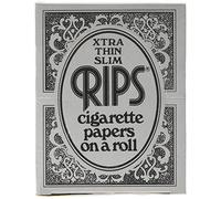 Rips Black Xtra Thin Slim Cigarette Rolling Papers, Pack of 24, 300 g